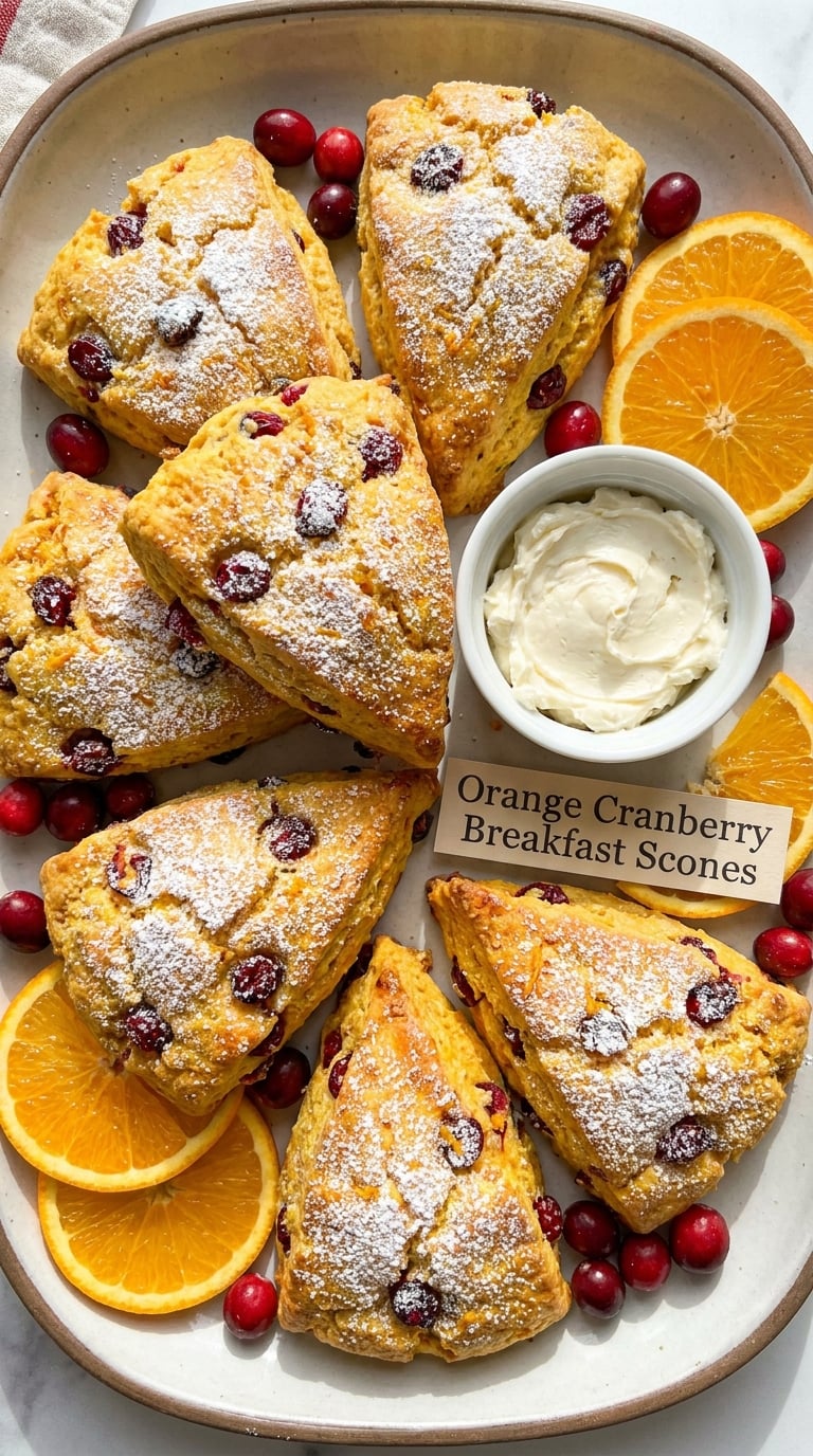 Orange Cranberry Breakfast Scones