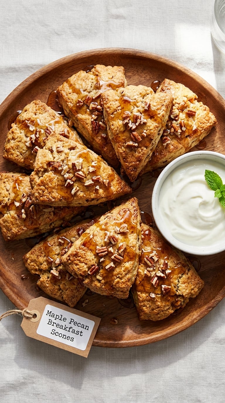 Maple Pecan Breakfast Scones