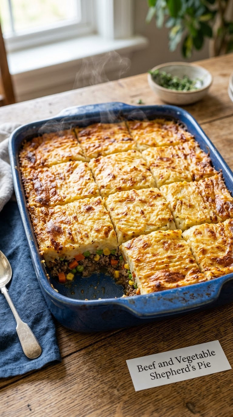 Beef and Vegetable Shepherd's Pie