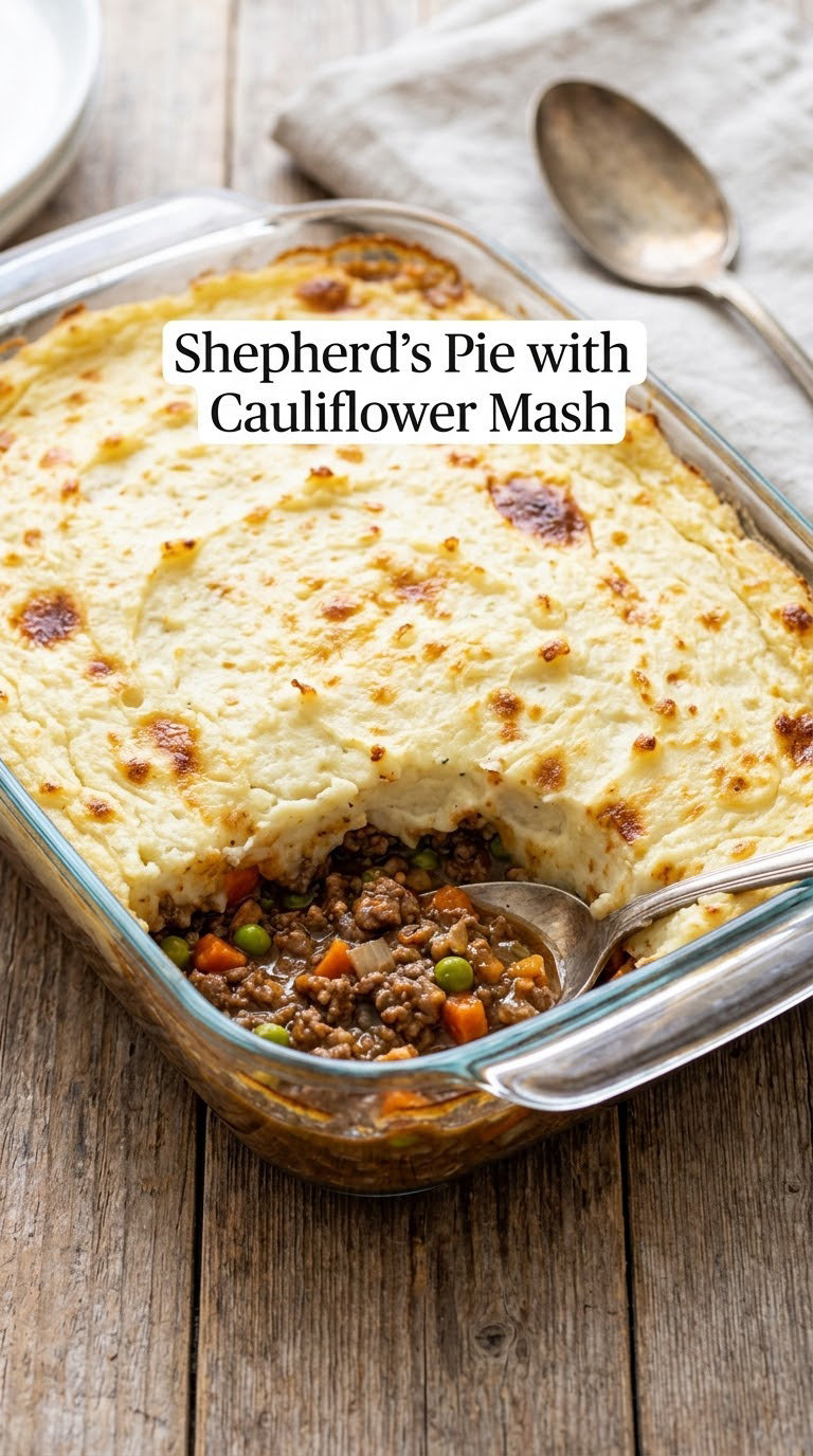 Shepherd's Pie with Cauliflower Mash