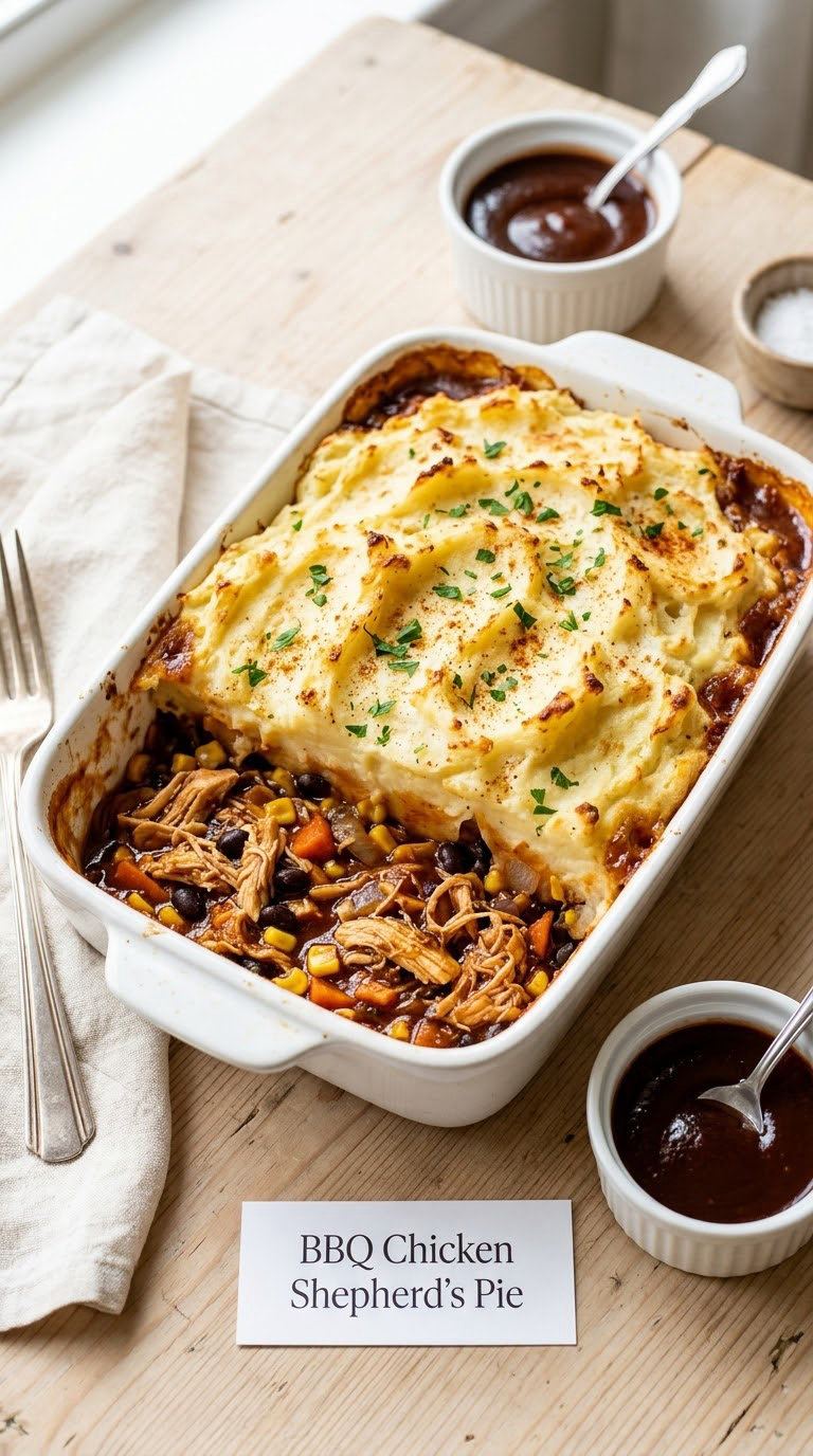 BBQ Chicken Shepherd's Pie