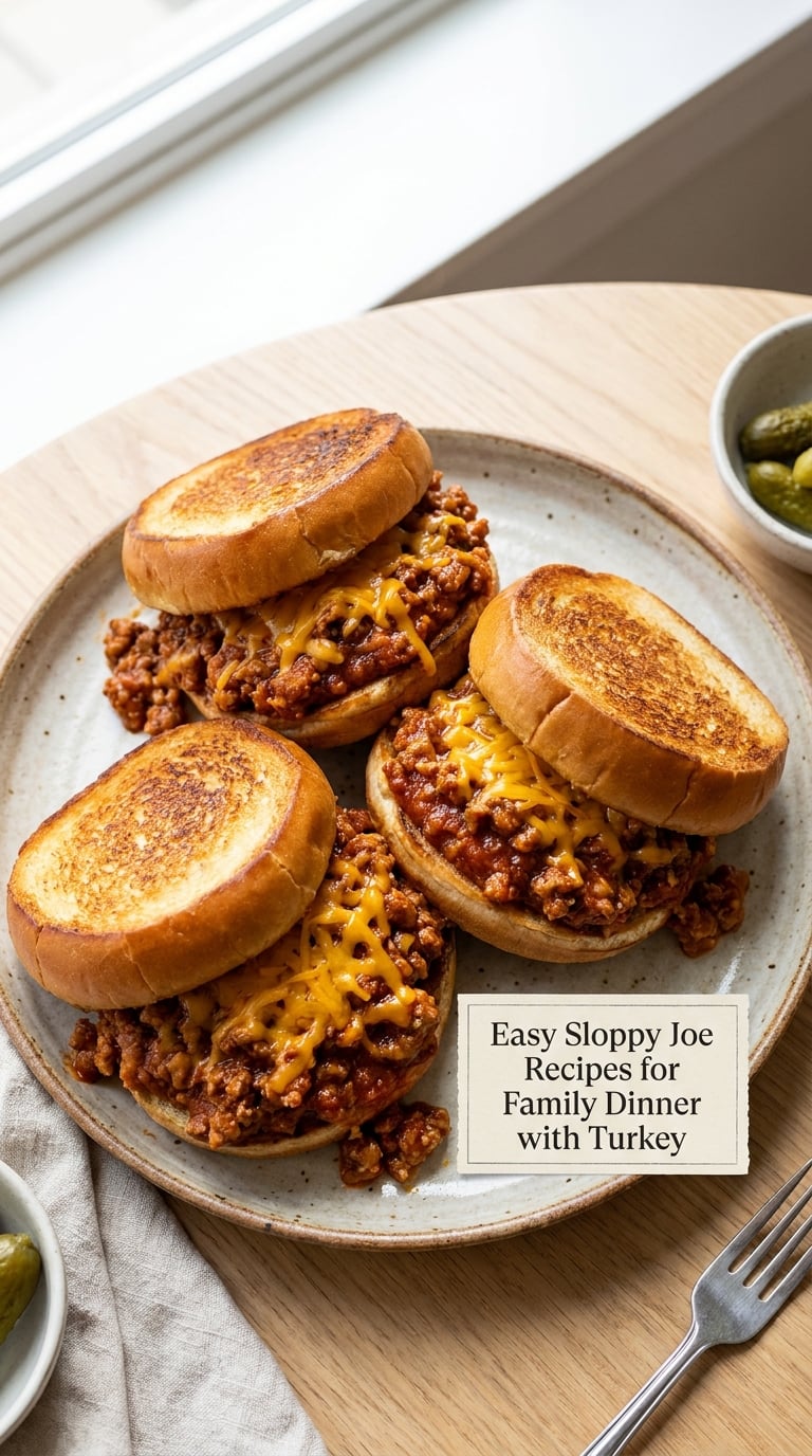 Easy Sloppy Joe Recipes for Family Dinner with Turkey