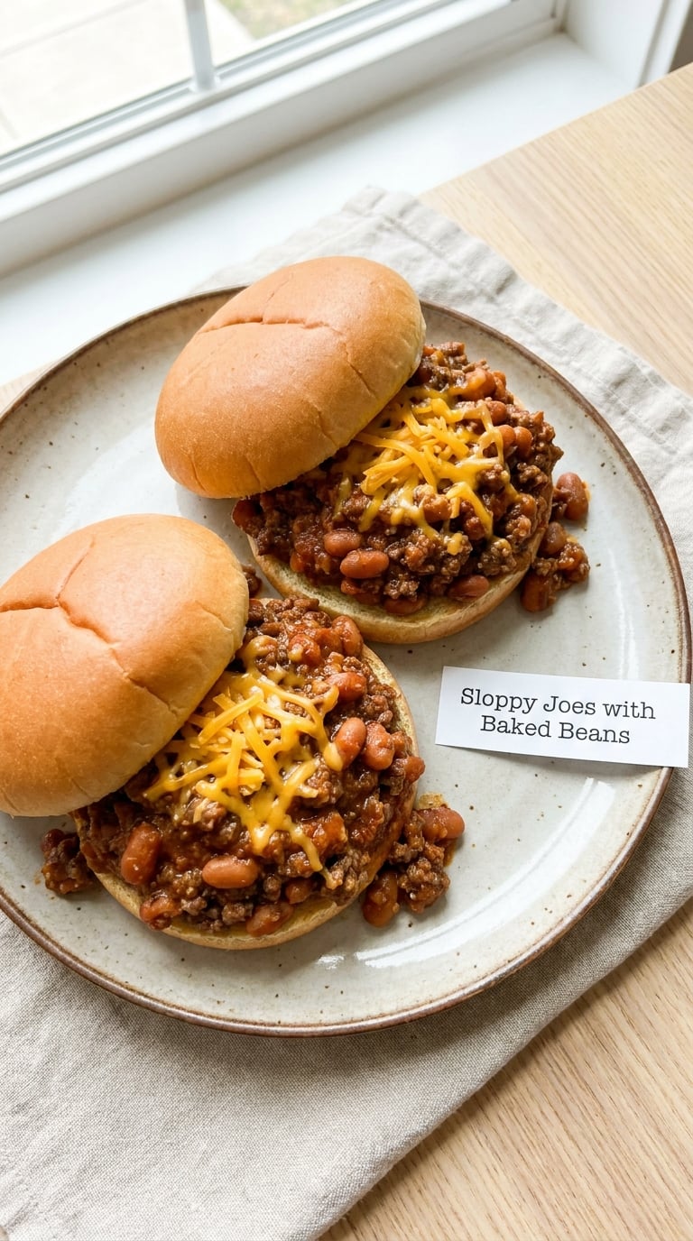 Sloppy Joes with Baked Beans