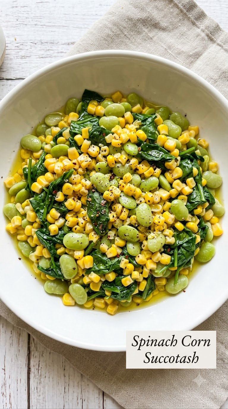 Spinach Corn Succotash