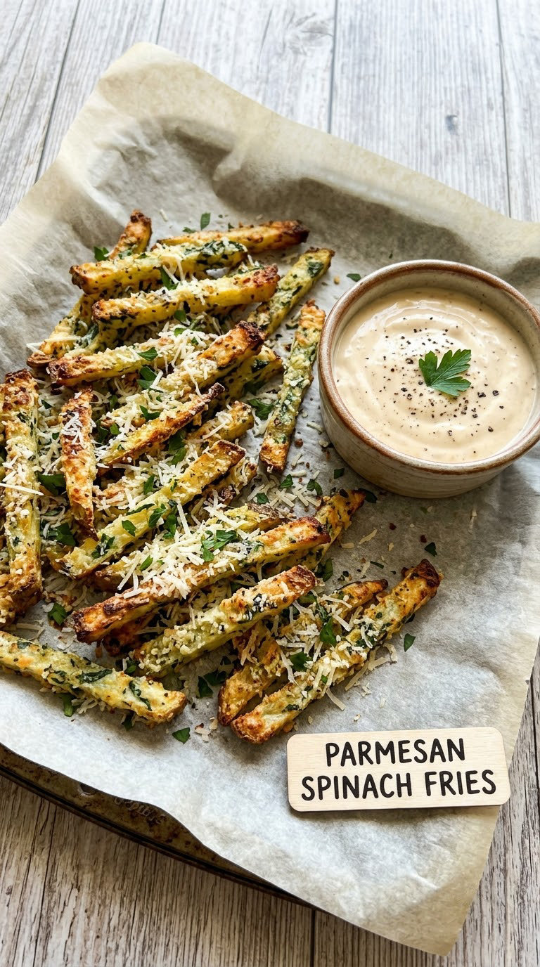 Parmesan Spinach Fries