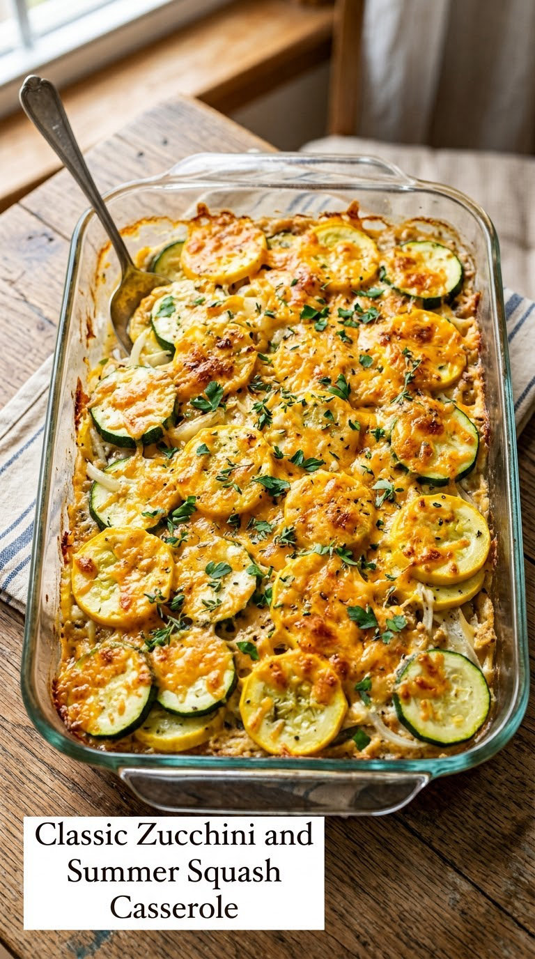 Classic Zucchini and Summer Squash Casserole