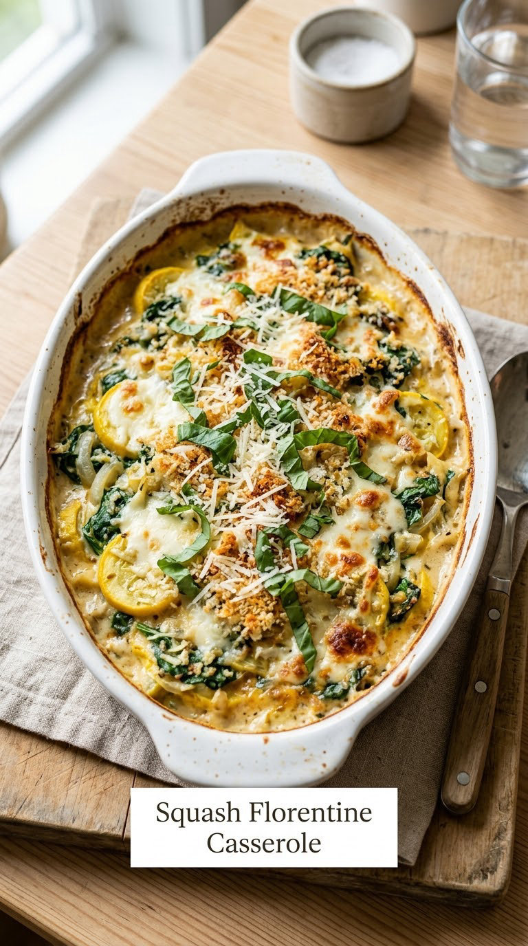 Squash Florentine Casserole