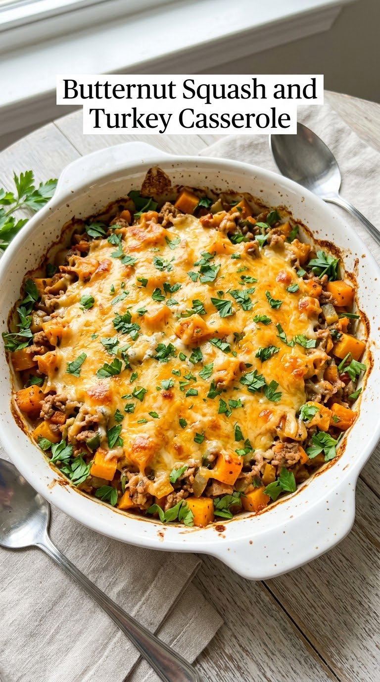 Butternut Squash and Turkey Casserole