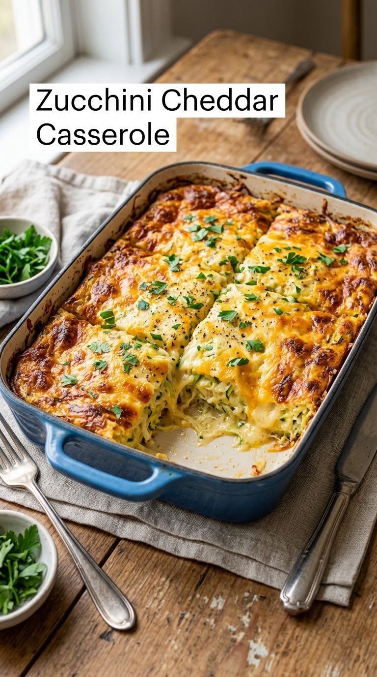Zucchini Cheddar Casserole