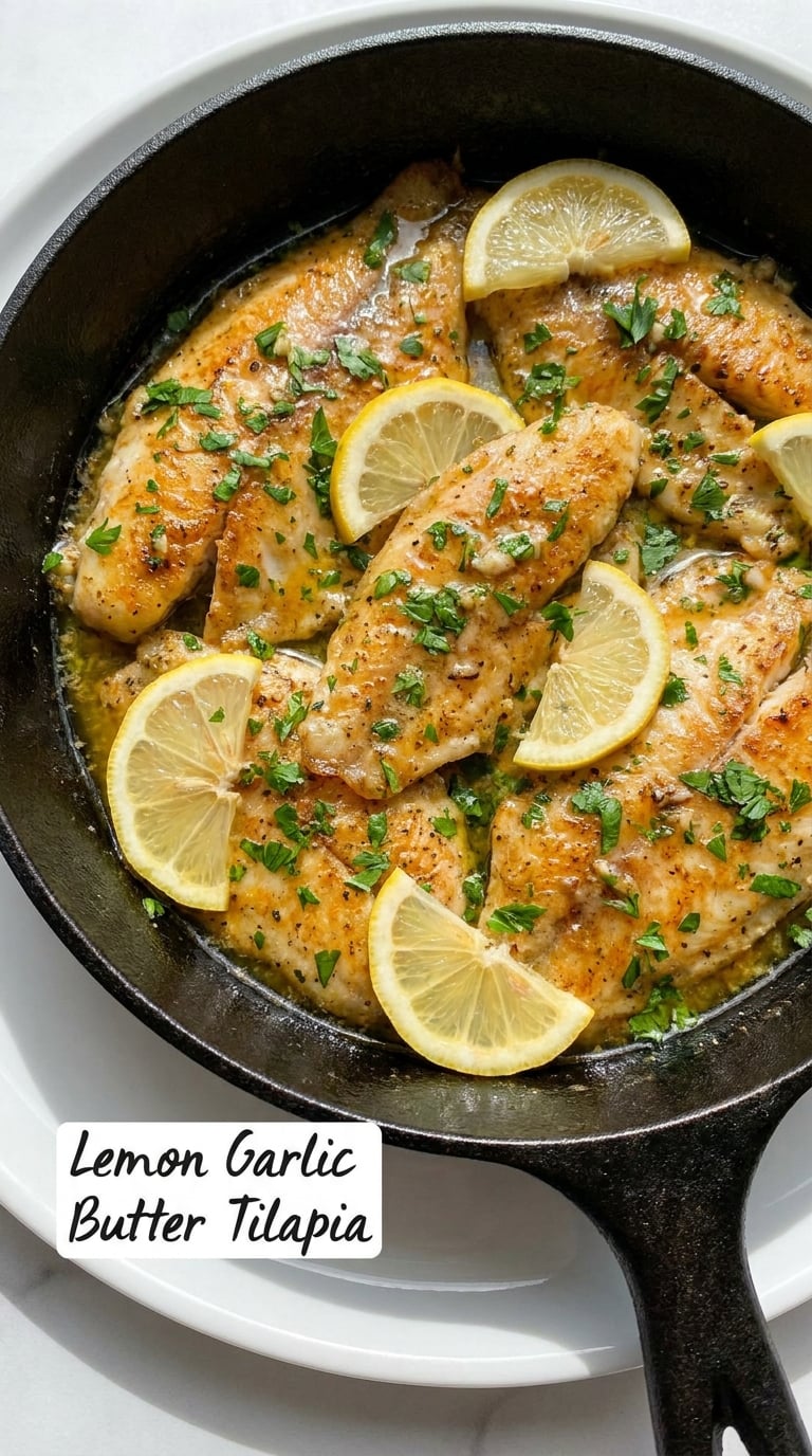 Lemon Garlic Butter Tilapia