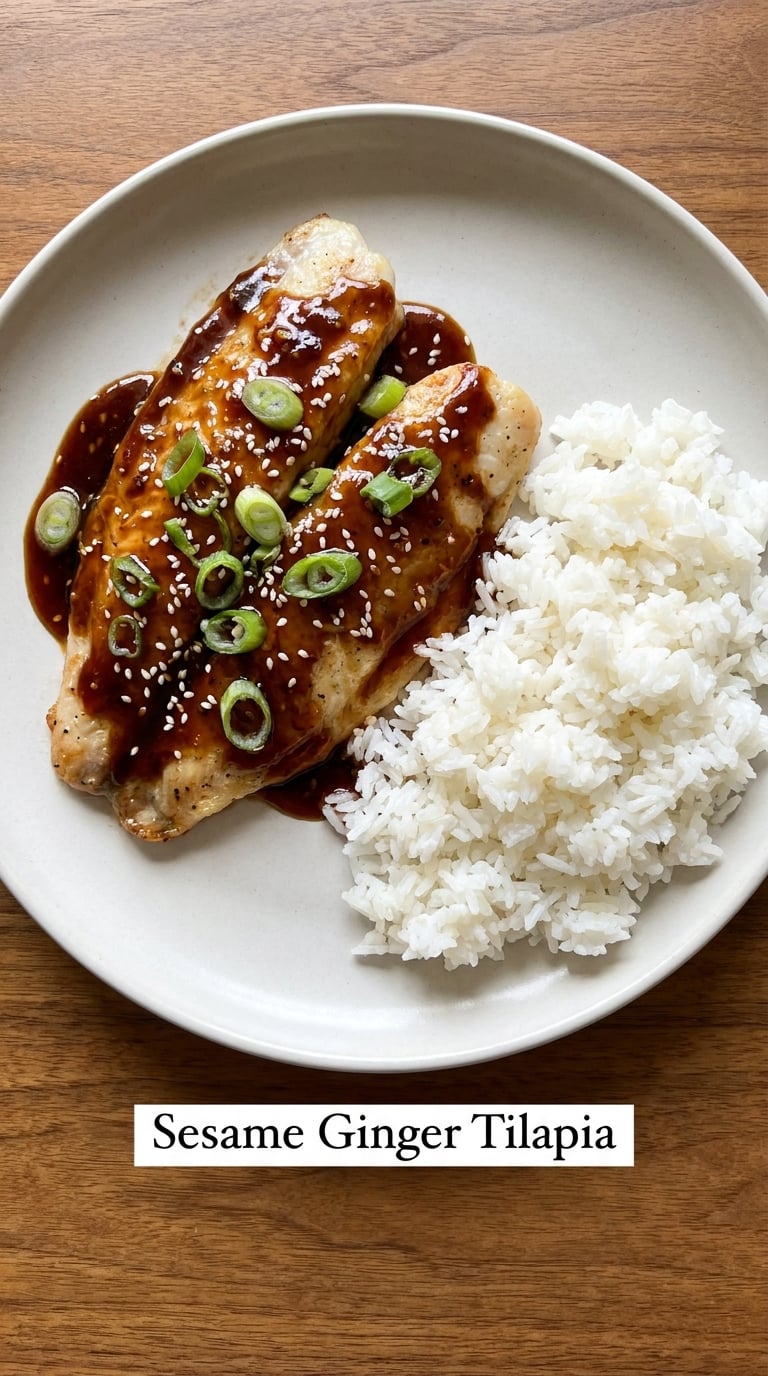 Sesame Ginger Tilapia