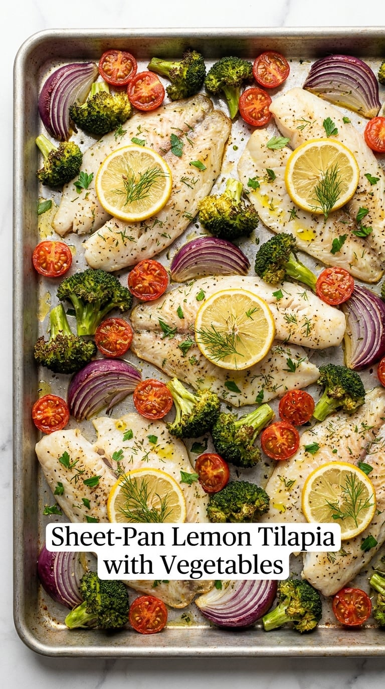 Sheet-Pan Lemon Tilapia with Vegetables