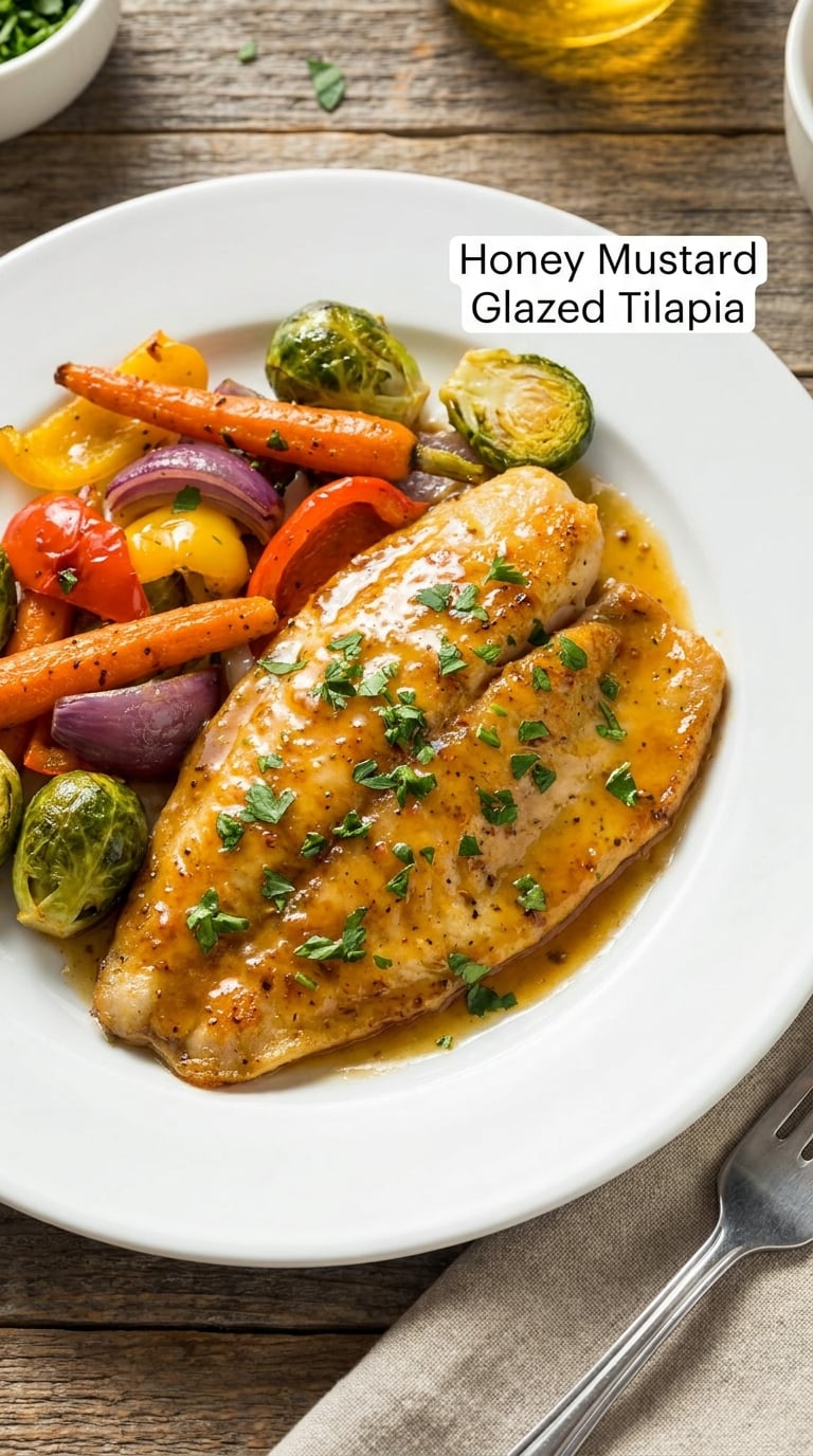 Honey Mustard Glazed Tilapia