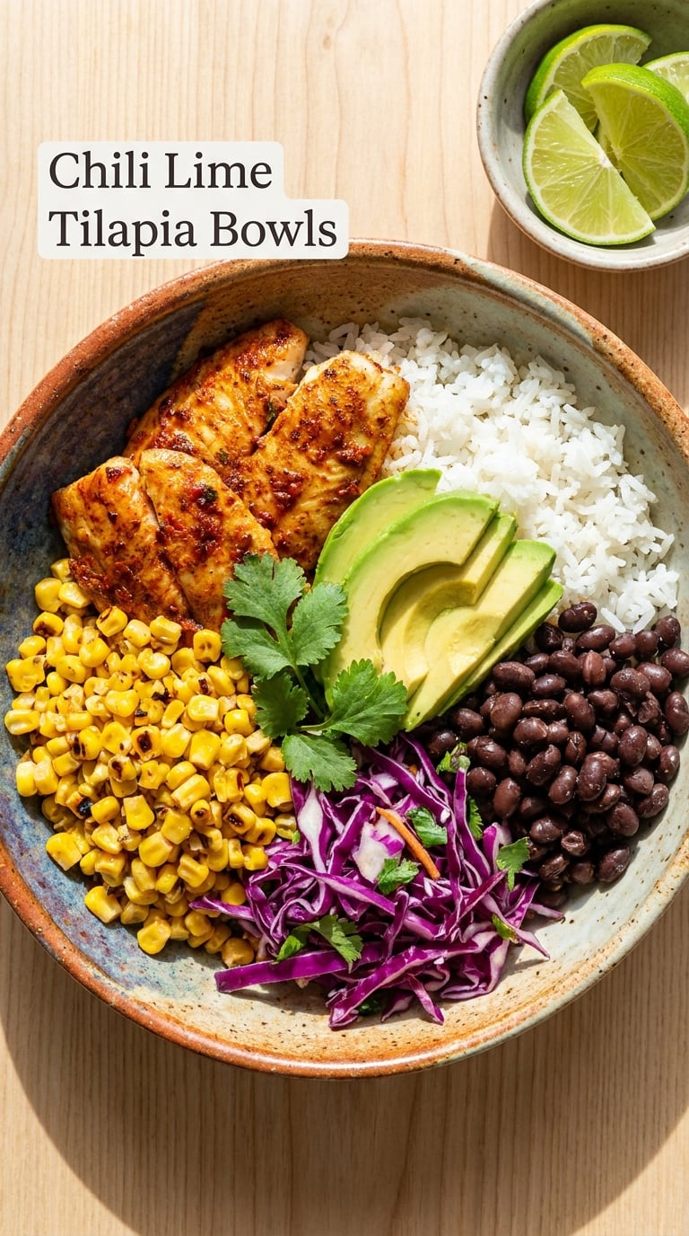 Chili Lime Tilapia Bowls