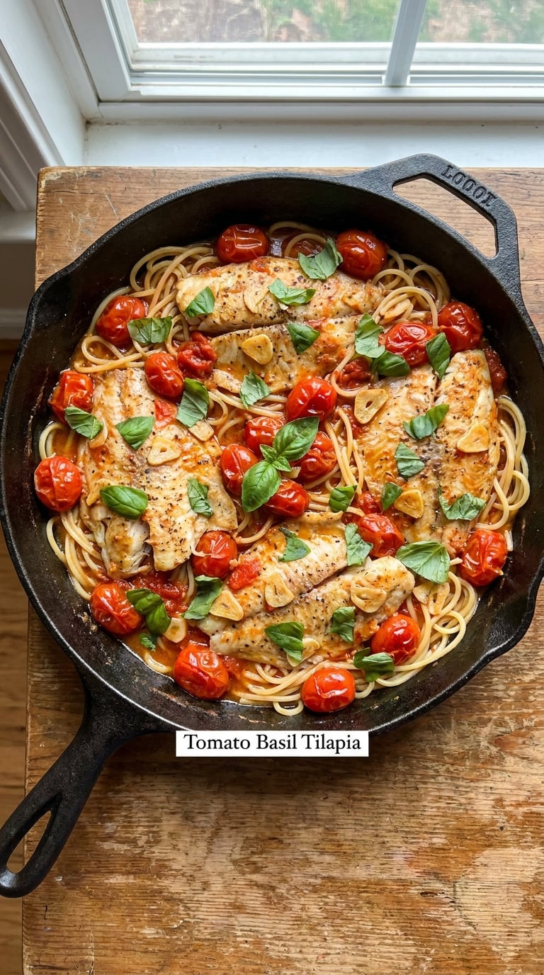 Tomato Basil Tilapia