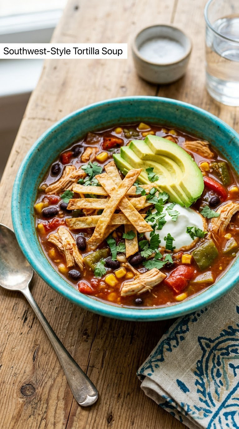 Southwest-Style Tortilla Soup