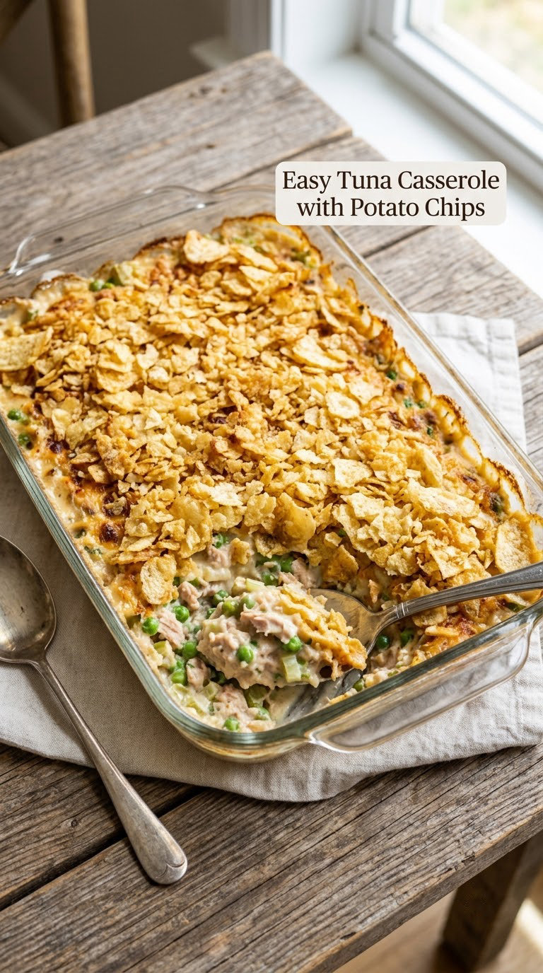 Easy Tuna Casserole with Potato Chips