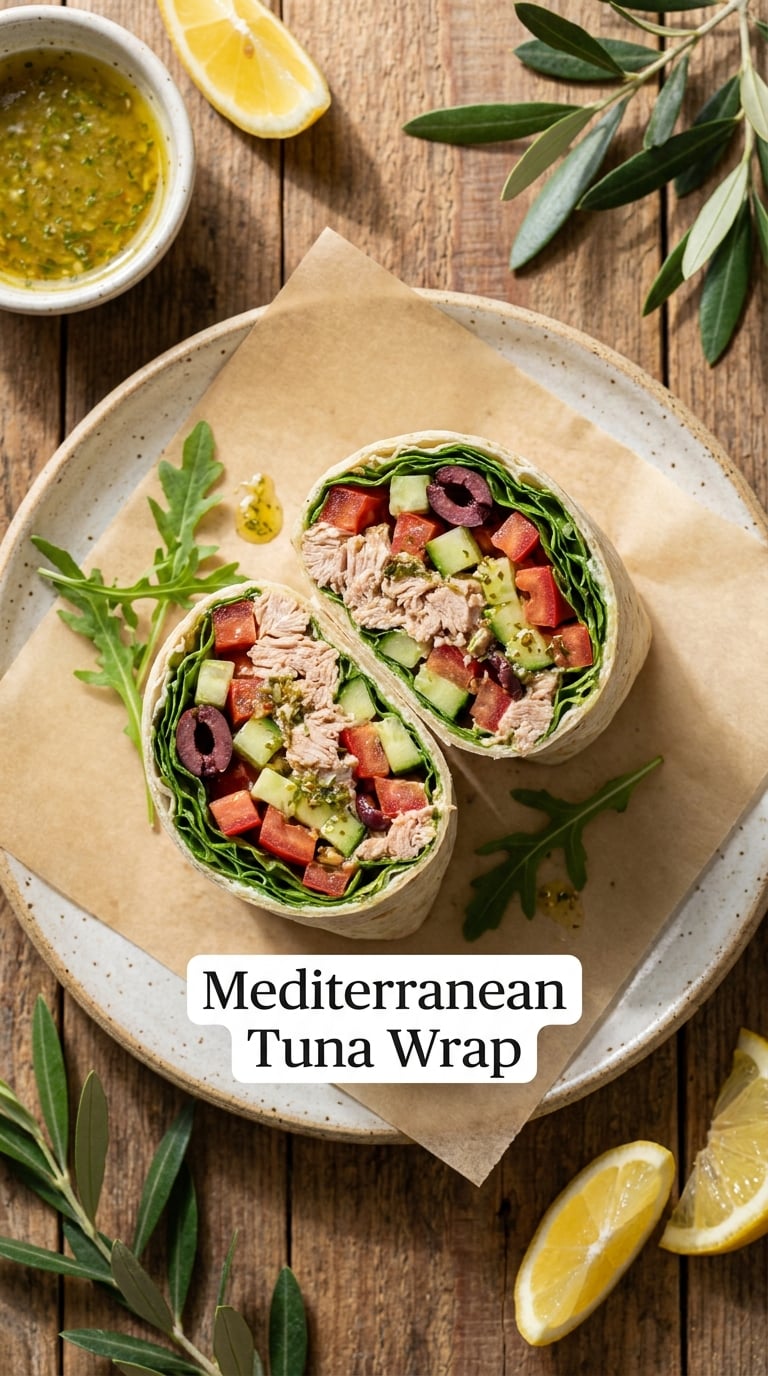 Mediterranean Tuna Wrap