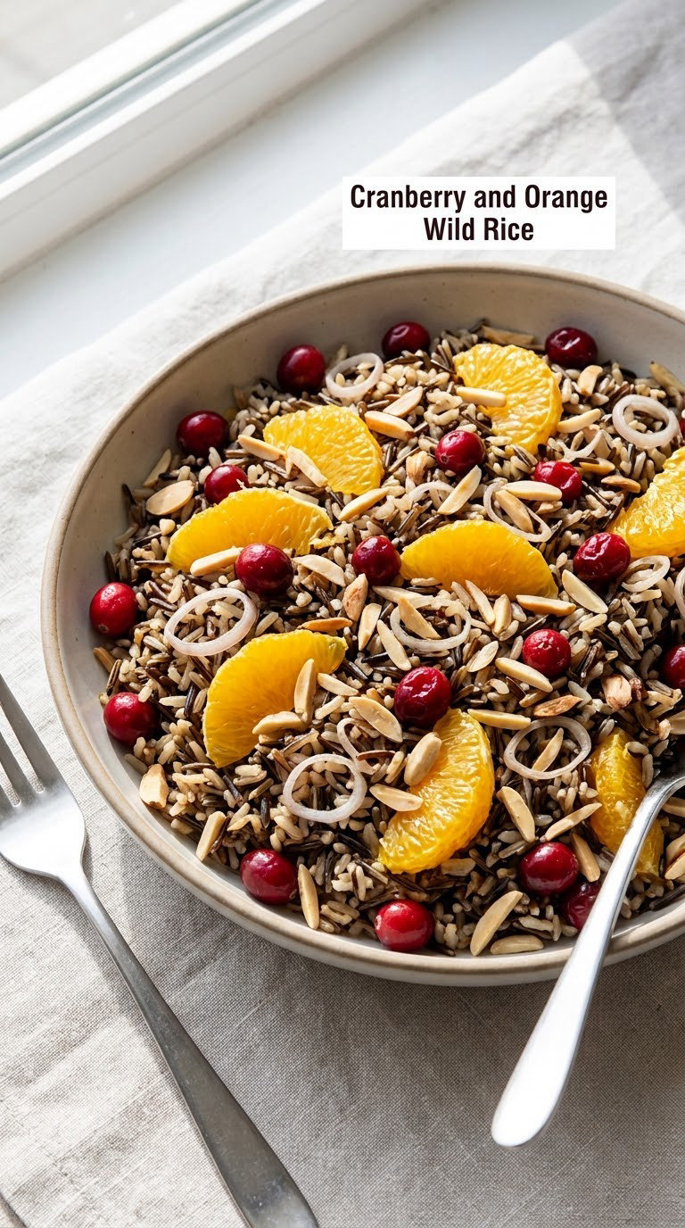 Cranberry and Orange Wild Rice