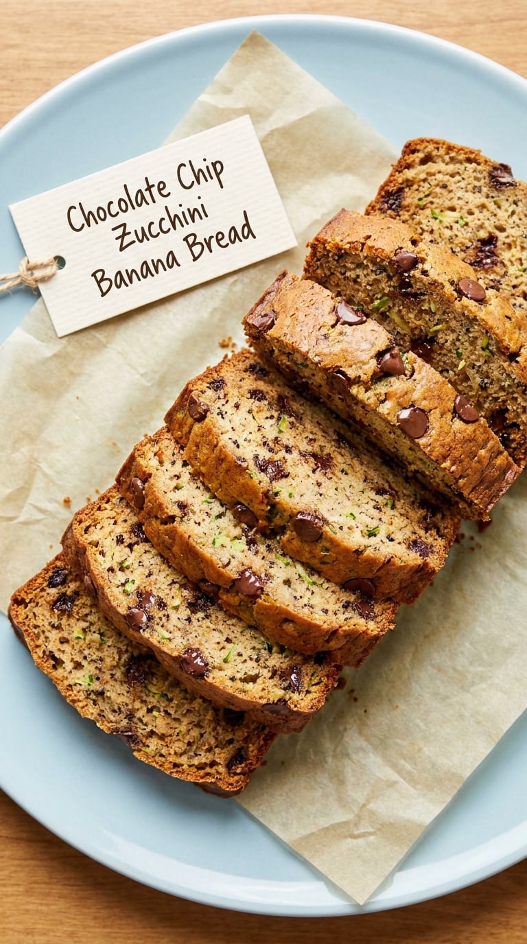 Chocolate Chip Zucchini Banana Bread