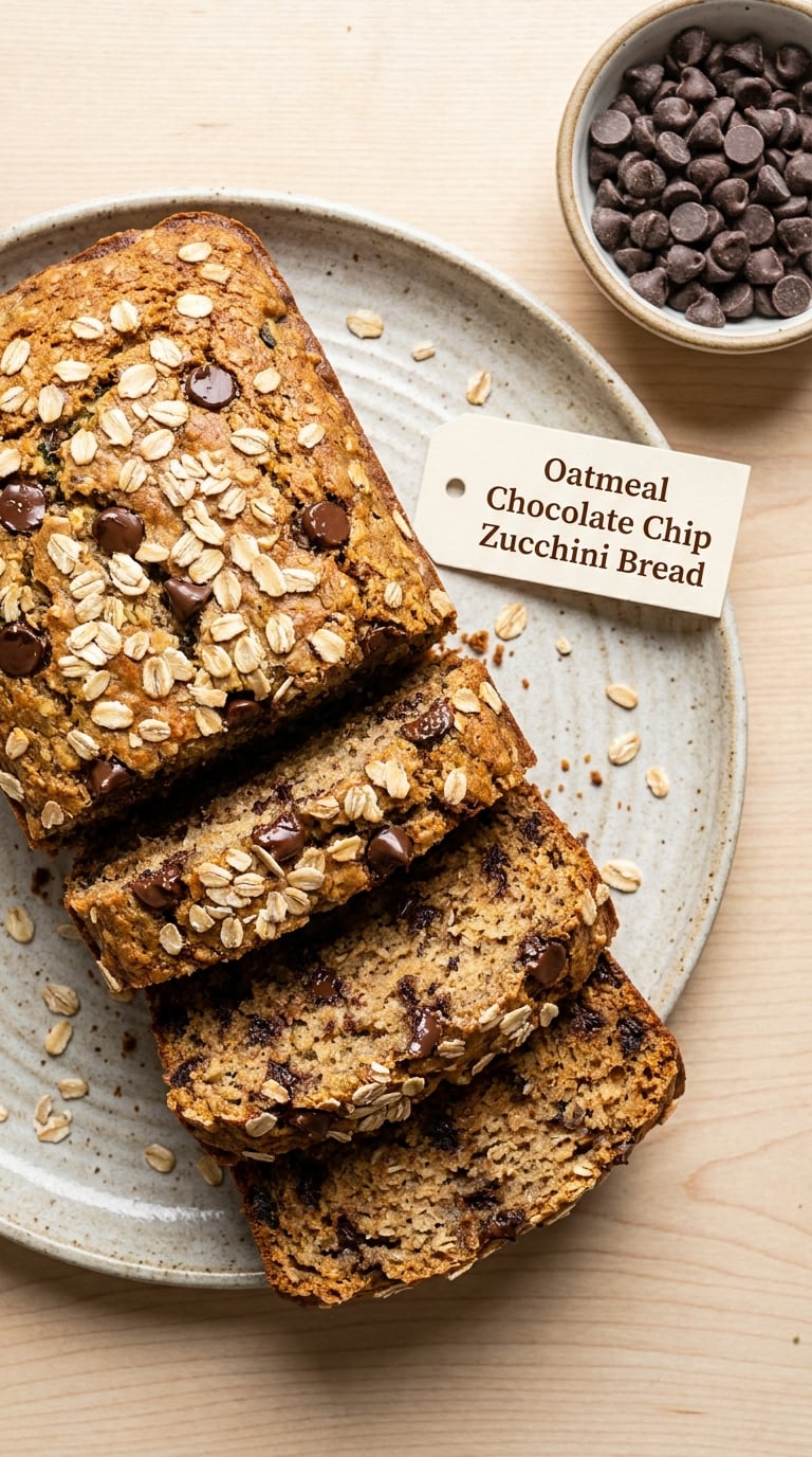 Oatmeal Chocolate Chip Zucchini Bread