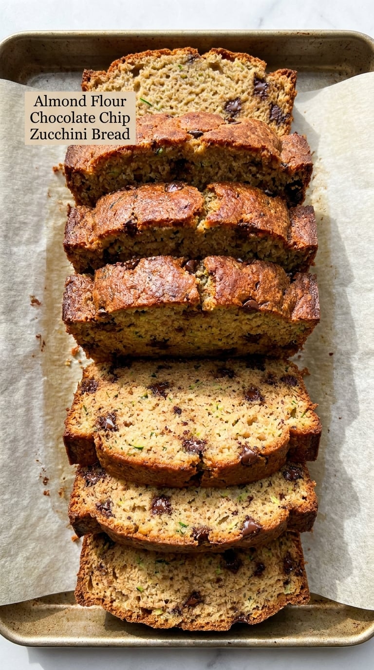 Almond Flour Chocolate Chip Zucchini Bread