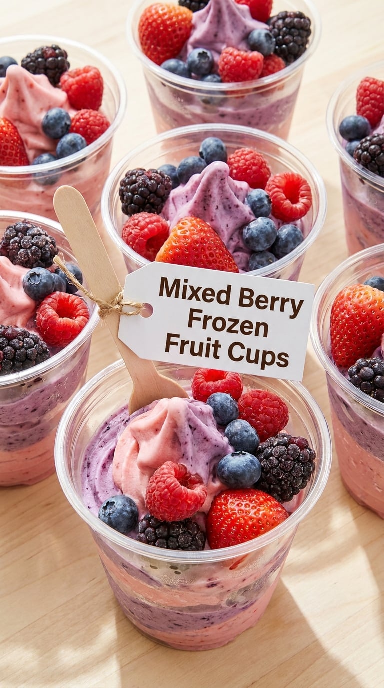 Mixed Berry Frozen Fruit Cups