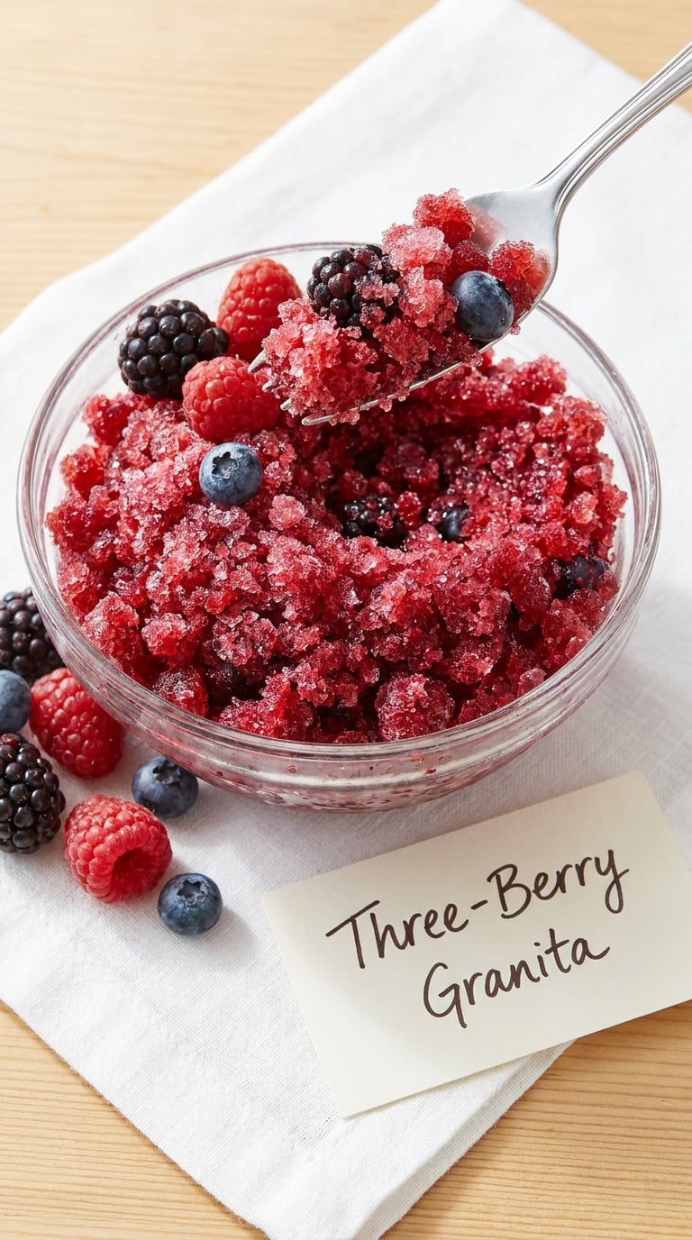 Three-Berry Granita