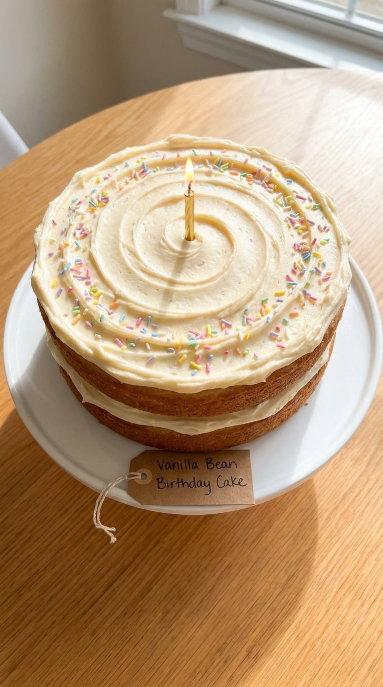 Vanilla Bean Birthday Cake