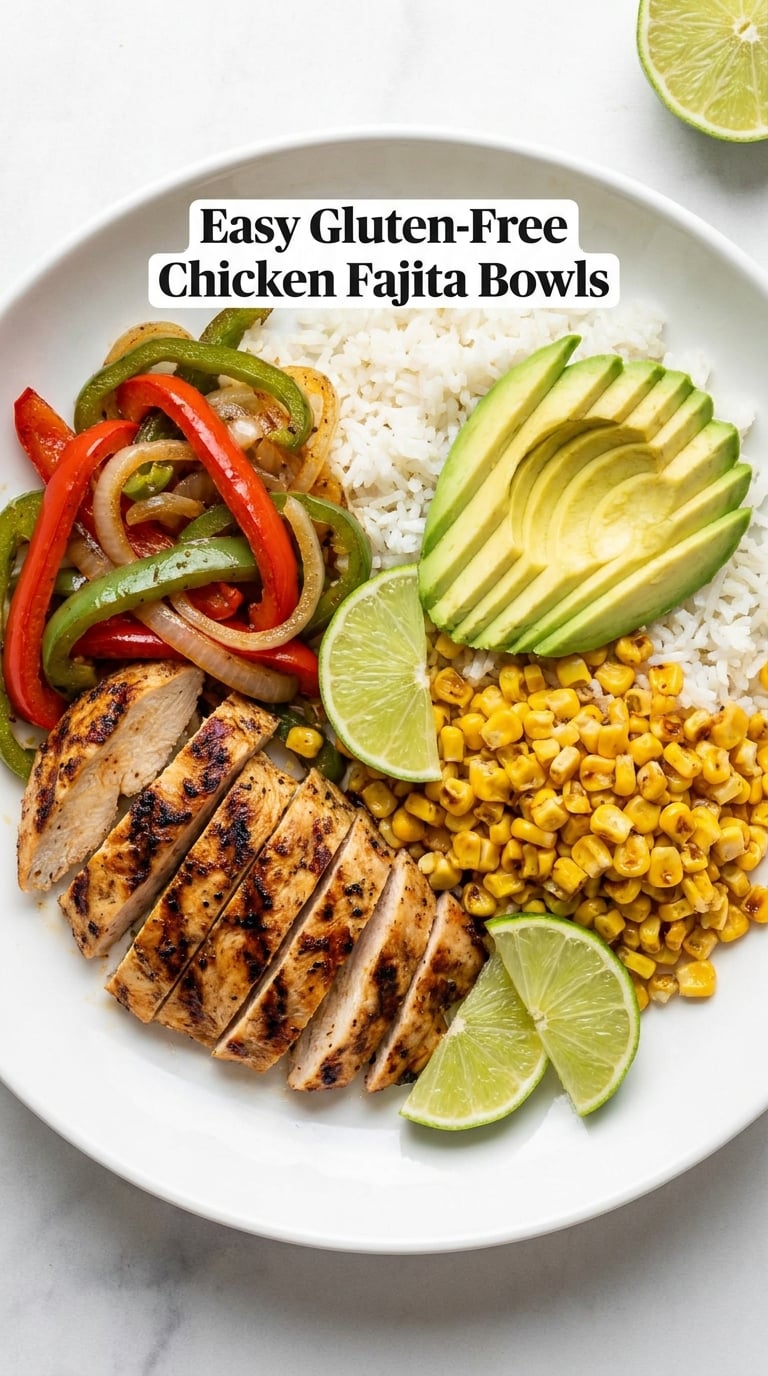 Easy Gluten-Free Chicken Fajita Bowls