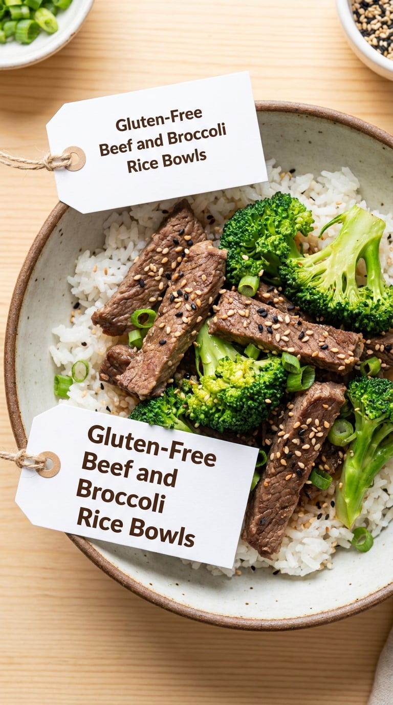 Gluten-Free Beef and Broccoli Rice Bowls