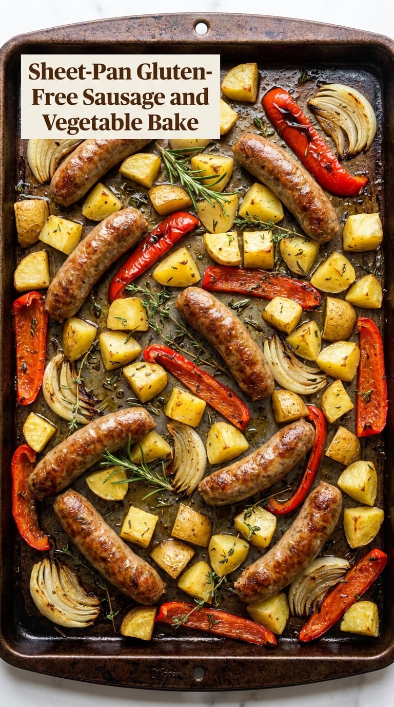 Sheet-Pan Gluten-Free Sausage and Vegetable Bake
