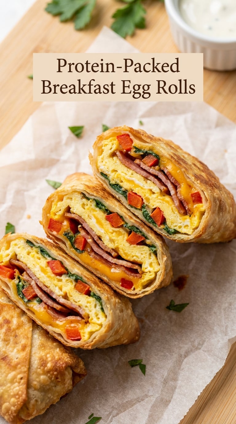 Protein-Packed Breakfast Egg Rolls