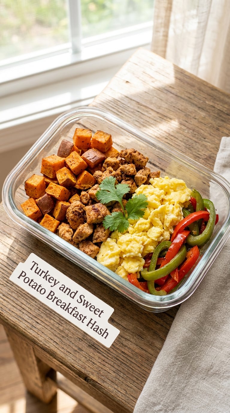 Turkey and Sweet Potato Breakfast Hash