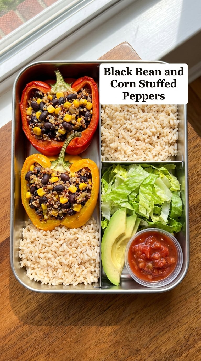 Black Bean and Corn Stuffed Peppers