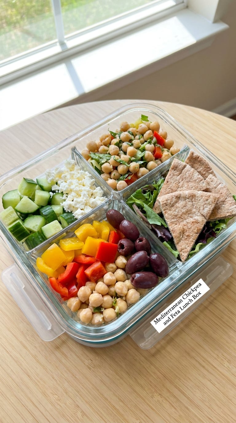 Mediterranean Chickpea and Feta Lunch Box