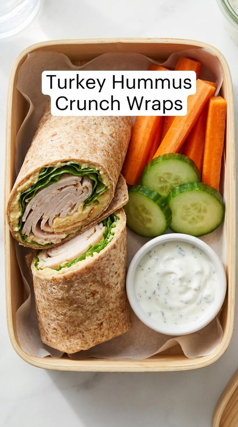 Turkey Hummus Crunch Wraps