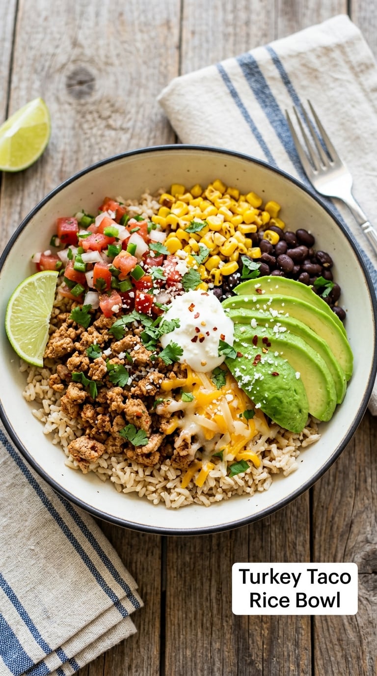 Turkey Taco Rice Bowl