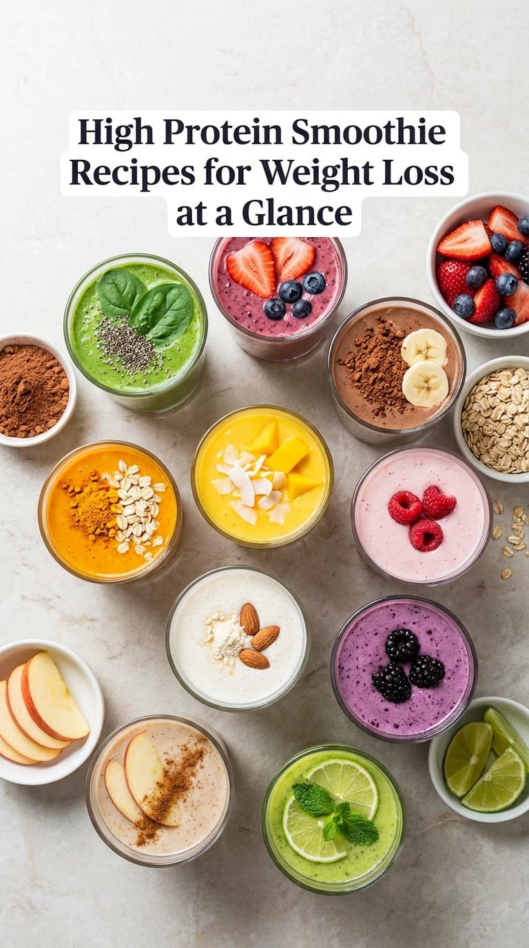 High Protein Smoothie Recipes for Weight Loss at a Glance