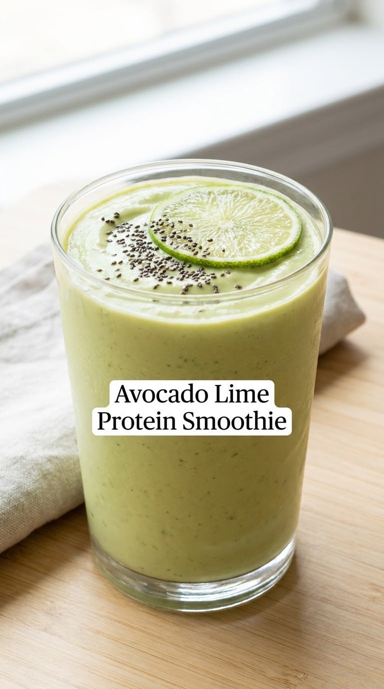Avocado Lime Protein Smoothie