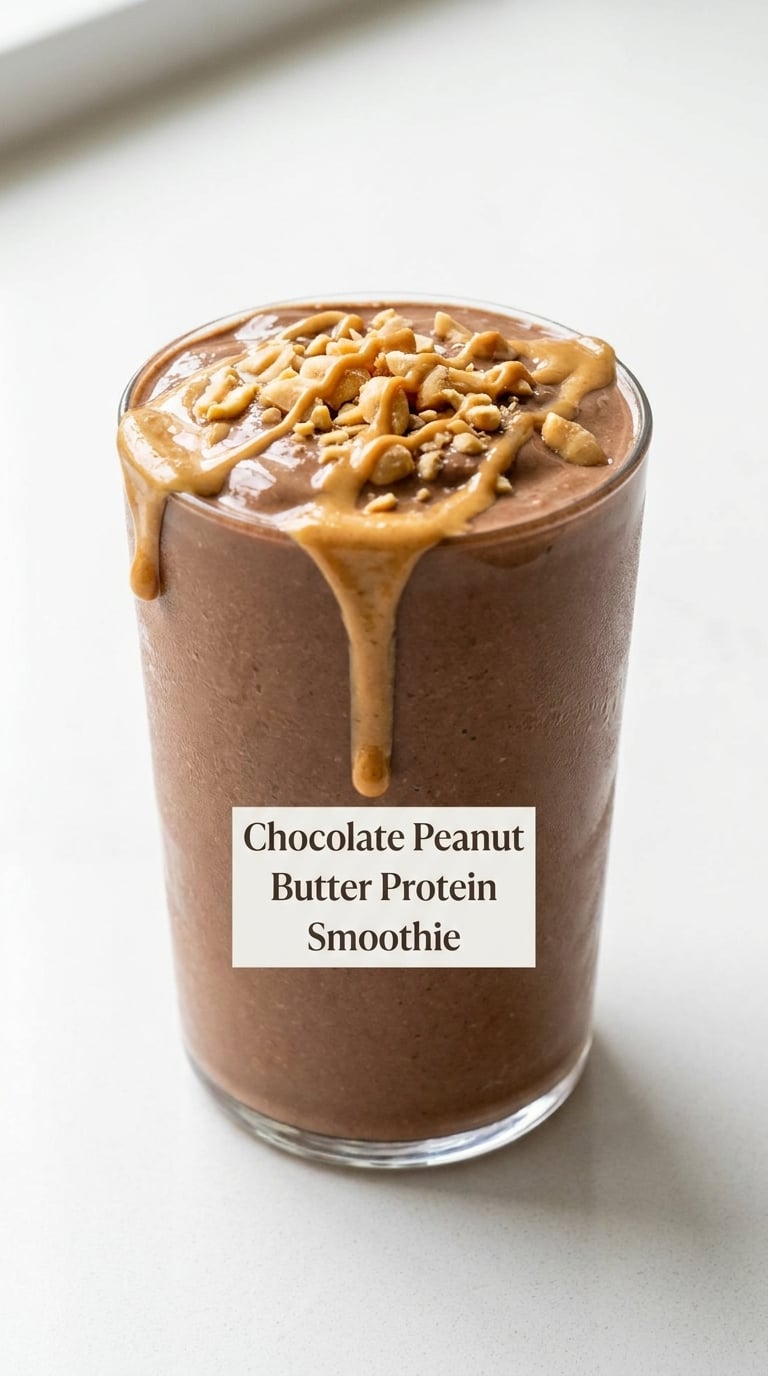 Chocolate Peanut Butter Protein Smoothie