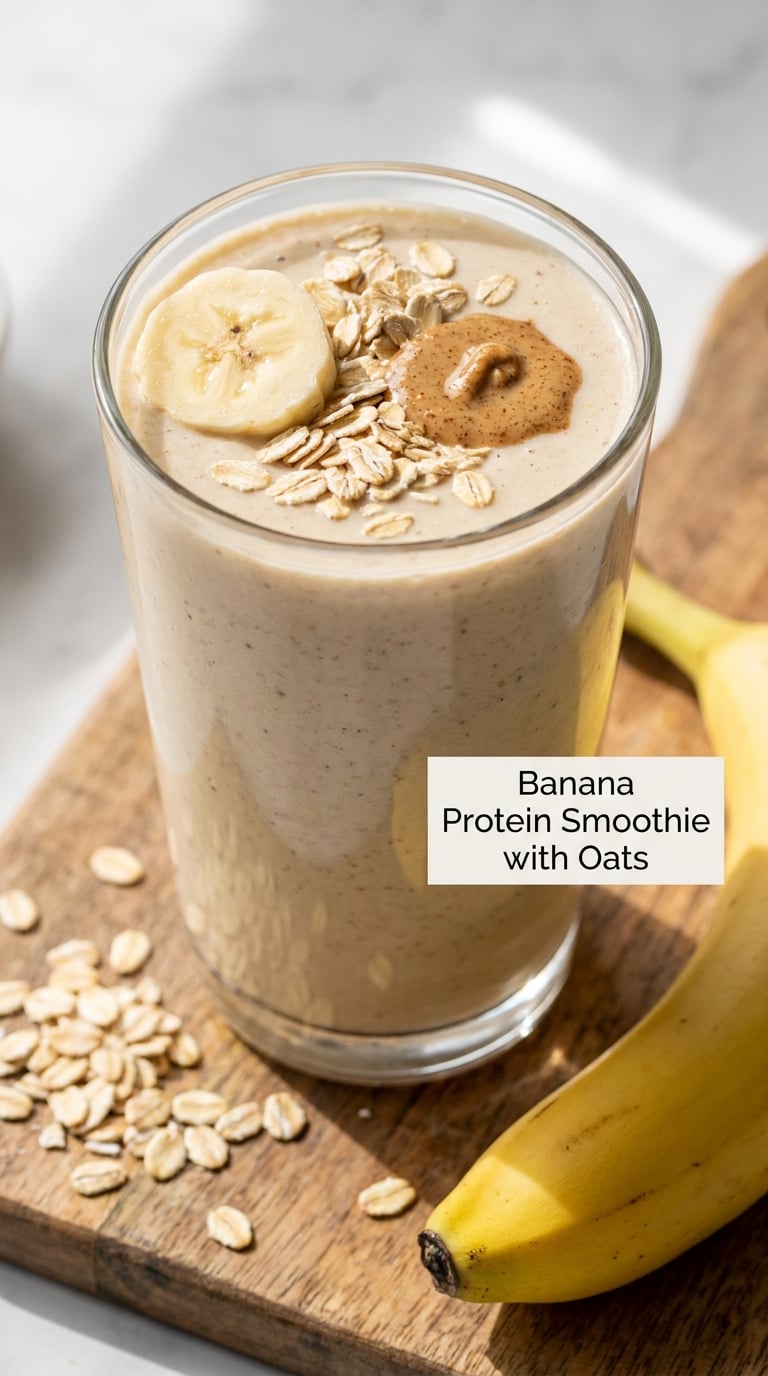Banana Protein Smoothie with Oats