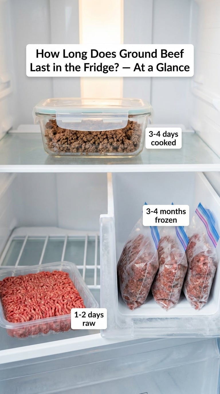 How Long Does Ground Beef Last in the Fridge? — At a Glance
