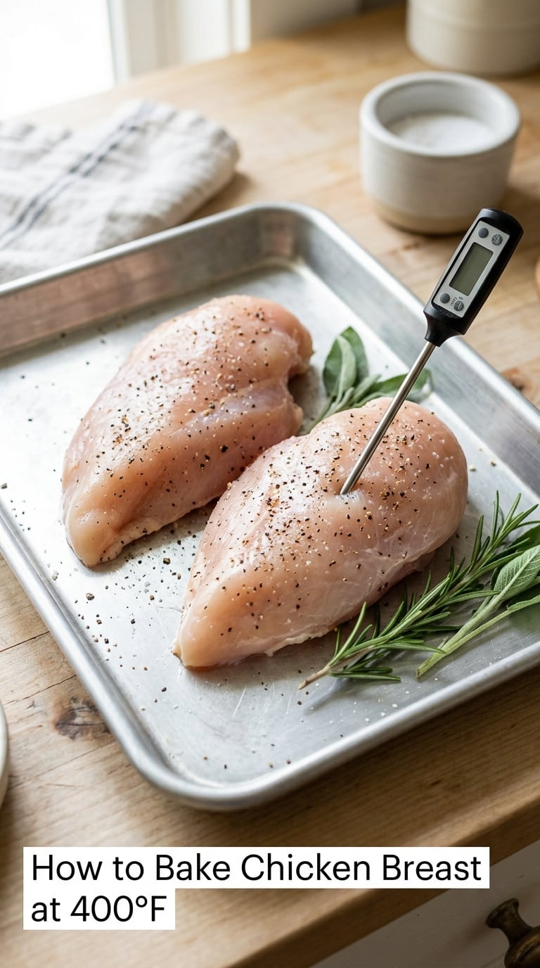 How to Bake Chicken Breast at 400°F