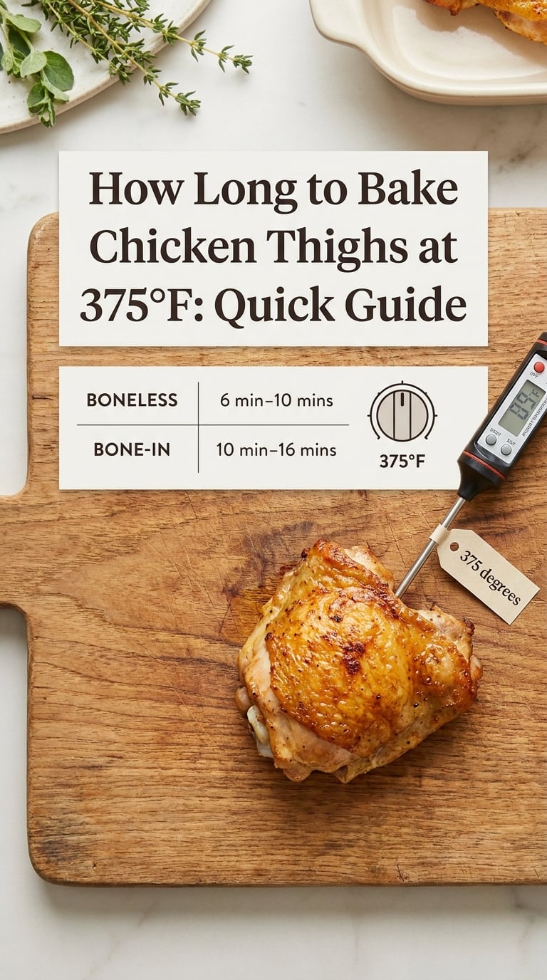 How Long to Bake Chicken Thighs at 375°F: Quick Guide