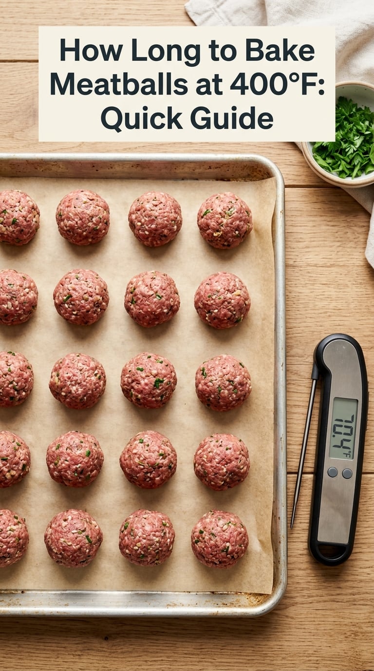 How Long to Bake Meatballs at 400°F: Quick Guide