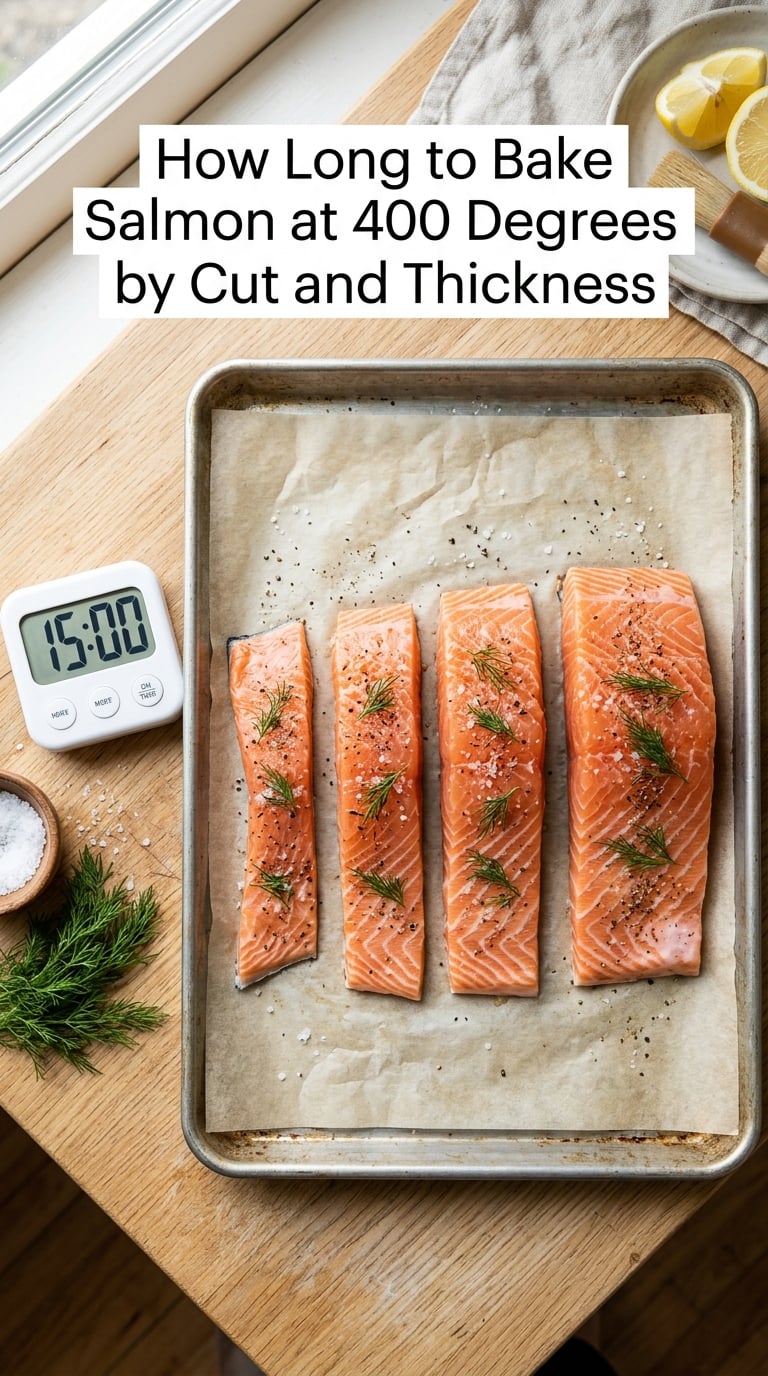 How Long to Bake Salmon at 400 Degrees by Cut and Thickness