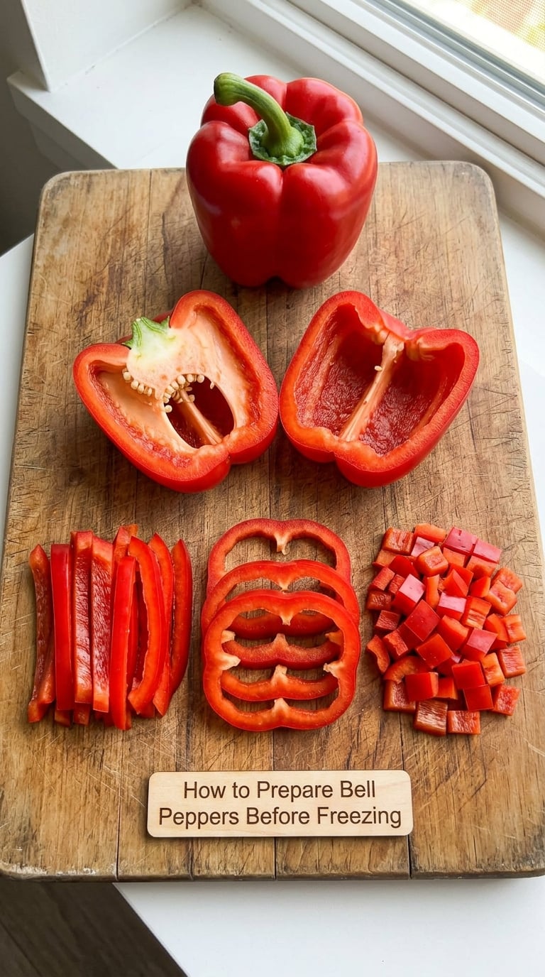 How to Prepare Bell Peppers Before Freezing