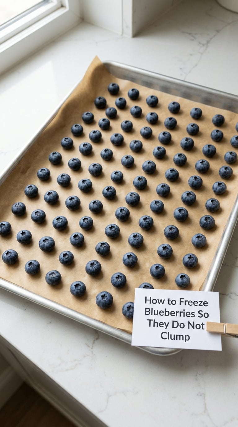 How to Freeze Blueberries So They Do Not Clump