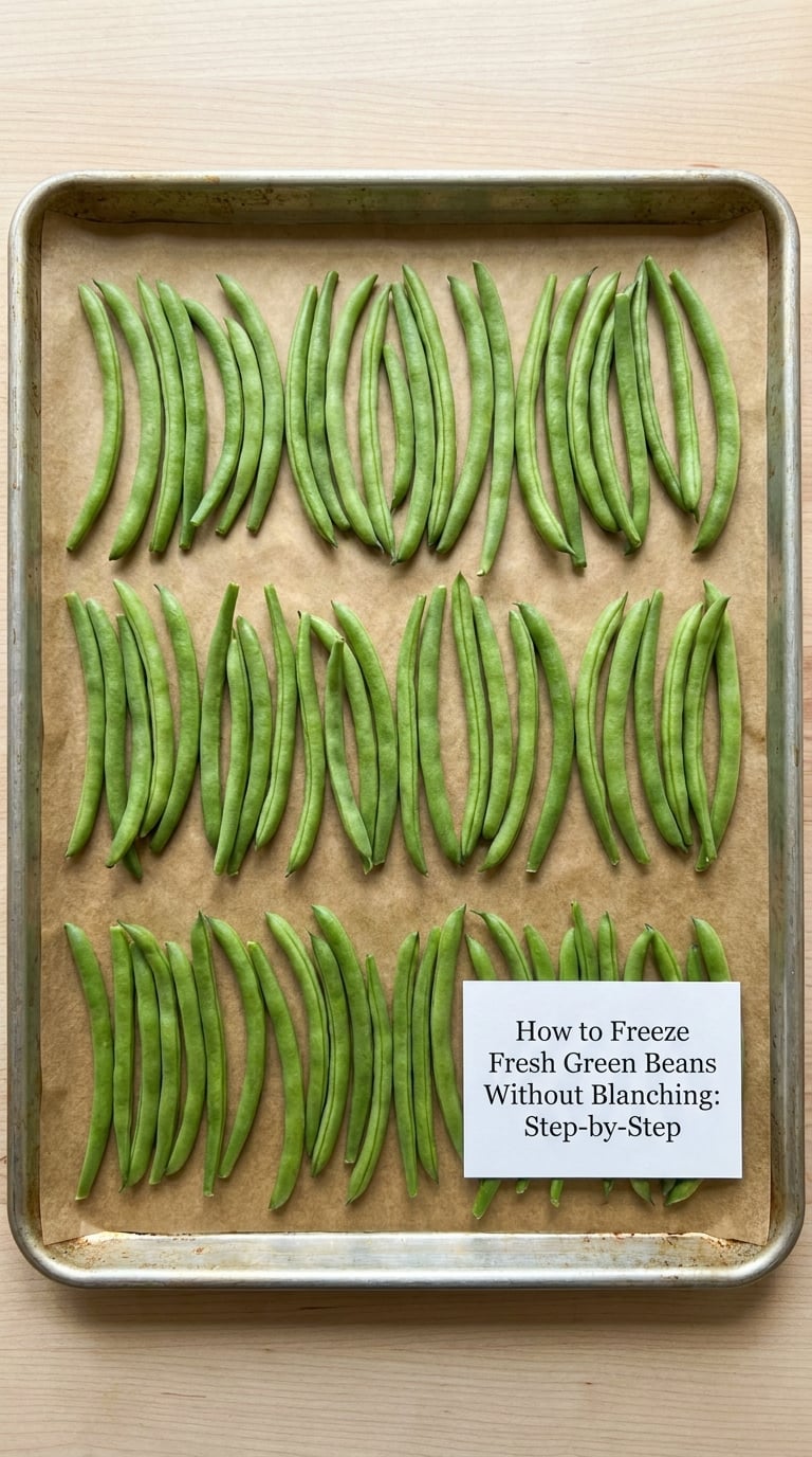 How to Freeze Fresh Green Beans Without Blanching: Step-by-Step